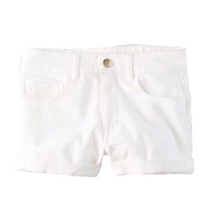 AE White Denim High Waisted Shorts